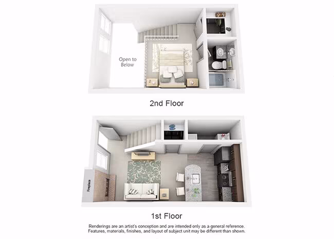 Unit W-0803 W-1805 floor plan